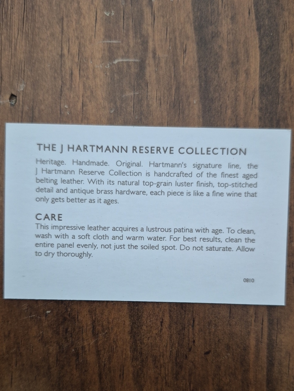 Hartmann Black Leather Card Case, NIB. - Picture 6 of 6